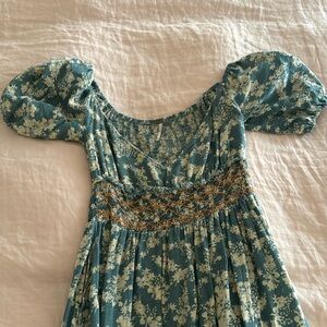 Free people maxi dress blue